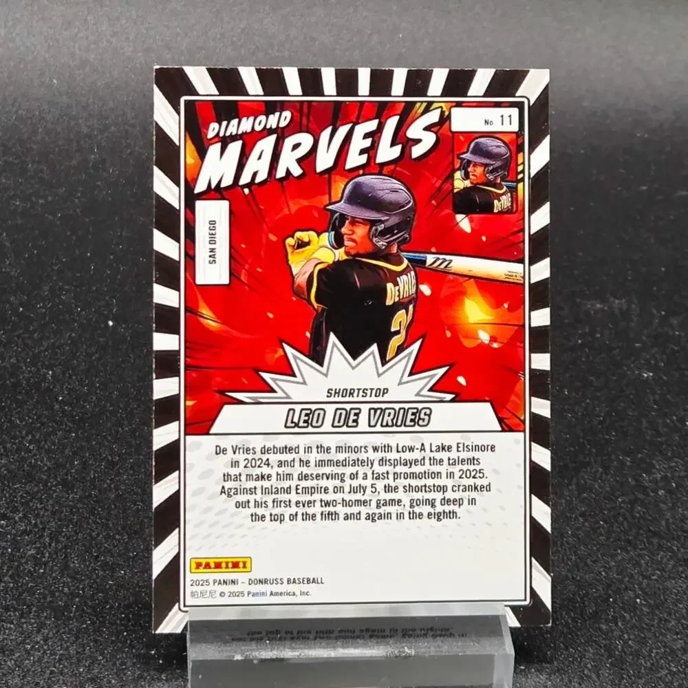 Leo De Vries Prizm Green /199 Diamond Marvels /99 RC Athletics Top Prospect